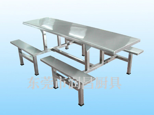 不锈钢长条餐桌